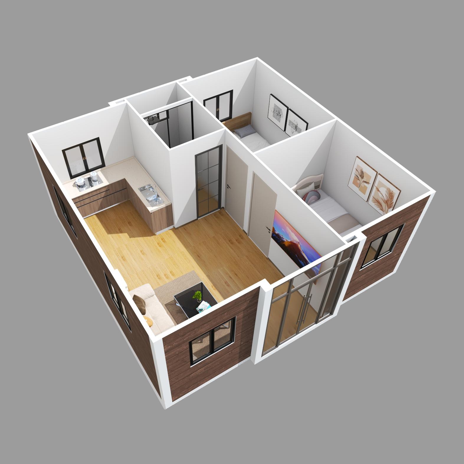 Mobilní dům se sprchou, kuchyní a WC – ihned k použití